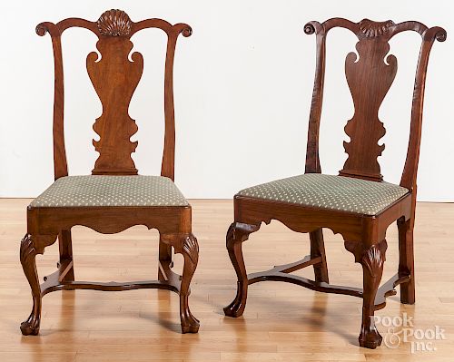 Queen Anne style cherry chairs