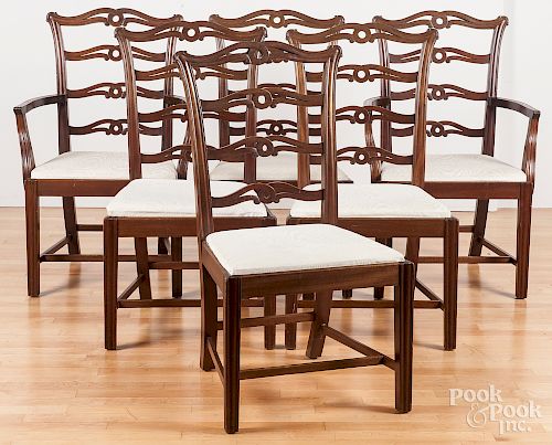 Set of six Centennial Chippendale dining chairs