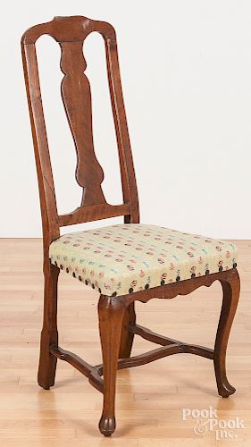 Queen Anne walnut dining chair
