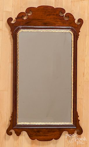 Pennsylvania Chippendale style looking glass