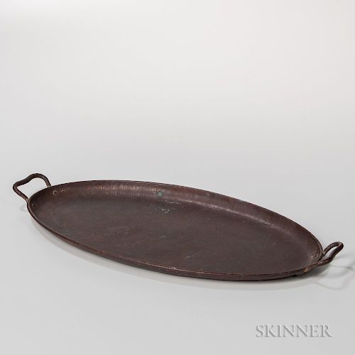 Arts and Crafts Copper Tray Attributed to Gustav Stickley