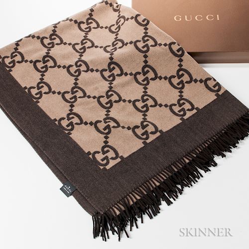 Gucci Throw Blanket with Box