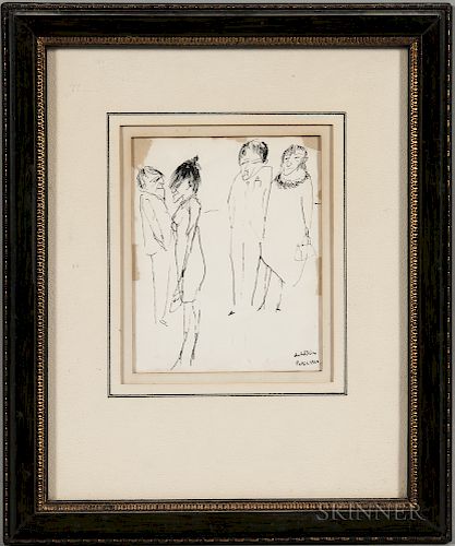 Zwi Milshtein (Israeli, b. 1934)  Four Figures
