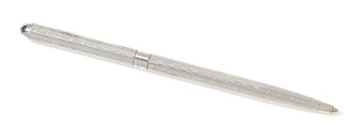 A Sterling Silver Ball Point Pen, Tiffany & Co., Germany, 9.30 dwts.
