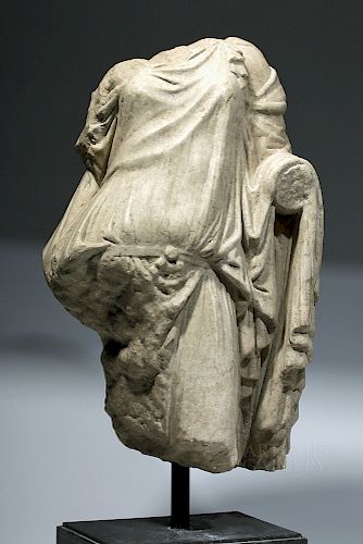 Incredible Roman Marble Torso of a Goddess