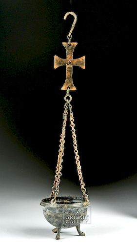 Byzantine Bronze Hanging Incense Thurible