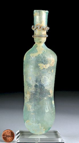 Published Roman Glass Flask - Trailing on Neck