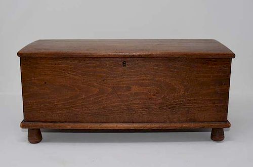 Miniature wooden blanket chest