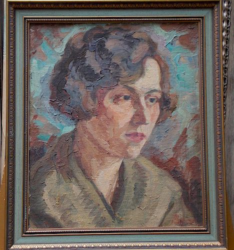 Boba (?),  Hungarian 20th C.,(Lady's Portrait), 