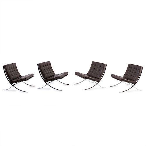 Four 'Barcelona' easy chairs, 1929
