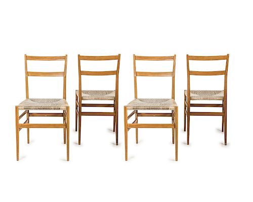 Four 'Leggera' chairs, 1949/50