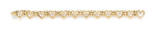 * An 18 Karat Yellow Gold Link Bracelet, 18.85 dwts.