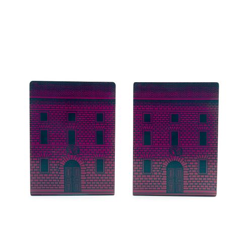 Two 'Architettura' bookends, 1950/60s 