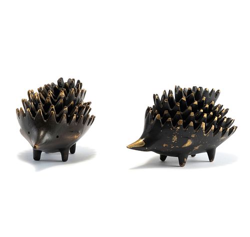 Two 'Hedgehog' ashtray sets, c. 1965