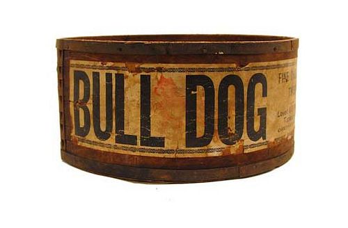 1898 Bull Dog Tobacco Bin and Tax Stamp