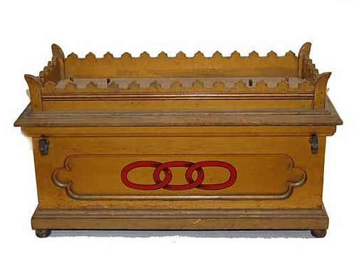 IOOF Gold Red Painted Ark of the Covenant