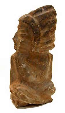 Early Carved Indian Chief Stone Sculpture