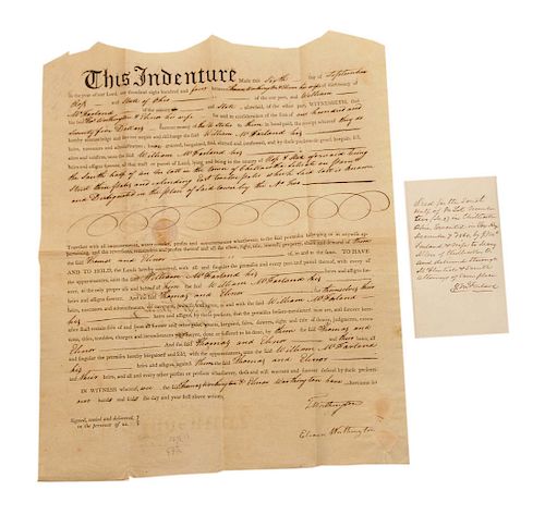 1804 Land Indenture Thomas Worthington Signature