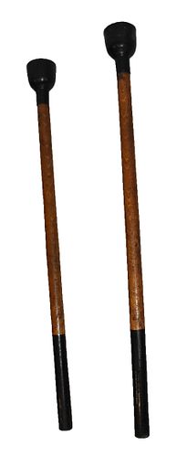 IOOF 2 Wooden and Cast Iron Ceremonial Torches