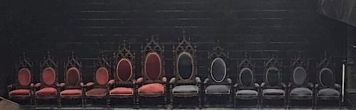 12 Gothic Victorian Lodge Chairs