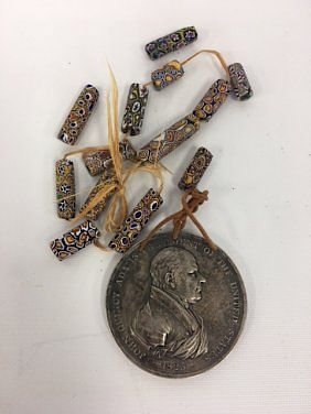 Dated 1825 John Quincy Adams Indian Peace Medal