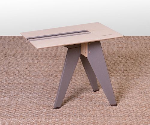 LAMINATED WOOD SIDE TABLE, OF RECENT MANUFACTURE