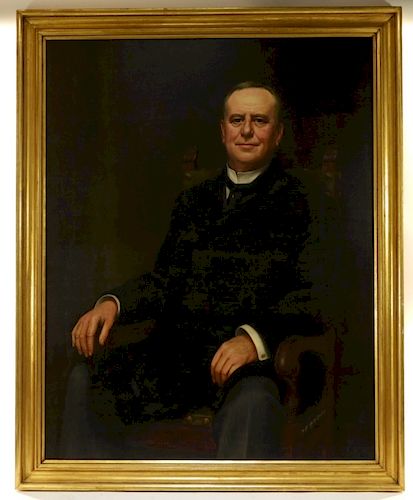 Jean Paul Selinger O/C Portrait of Railway Pioneer