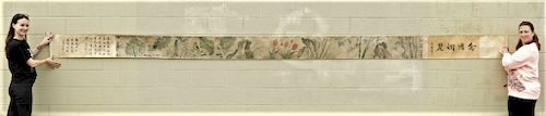 Chinese Zhimian Zhou Ming Dynasty Scroll Painting