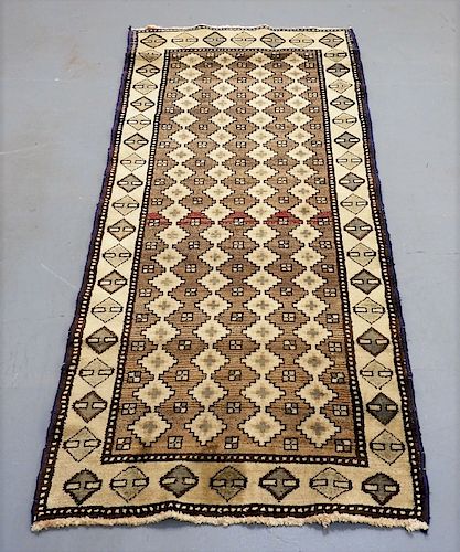 Oriental Persian Tribal Wool & Cotton Rug Runner