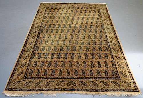 Oriental Persian Paisley Wool Cotton Carpet Rug