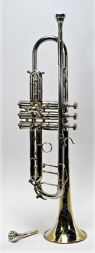 Buescher Aristocrat Silver Plated Brass Trumpet