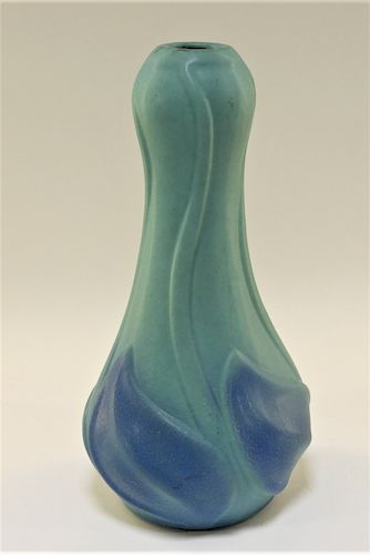 Van Briggle Pottery Floriform Turquoise Glaze Vase