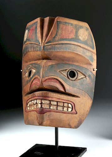 Early 20th C. Pacific Northwest Nootka Makah Wood Mask