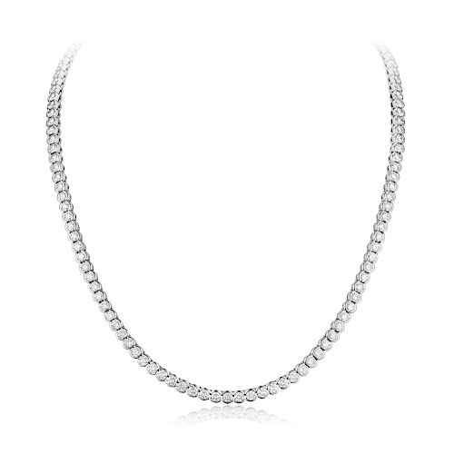 A Diamond Straight Line Necklace