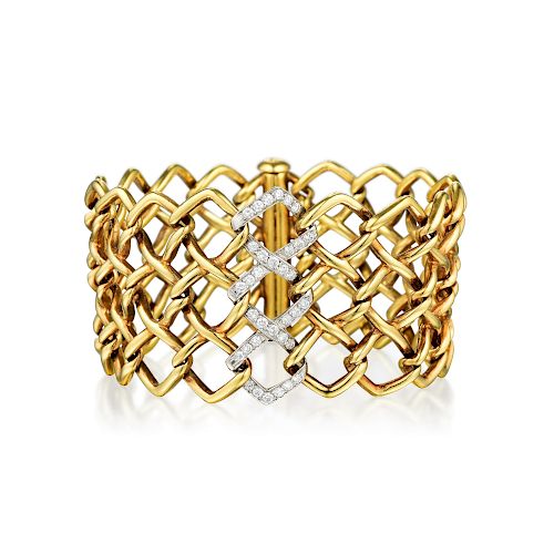 Tiffany & Co. Paloma Picasso Gold and Platinum Diamond Bracelet