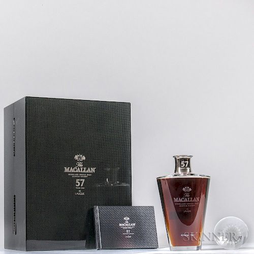 The Macallan in Lalique 57 Years Old, 1 750ml bottle (pc)