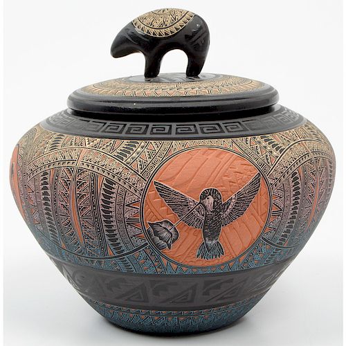 Marvin Blackmore (American, b. 1965) Lidded Pottery Jar