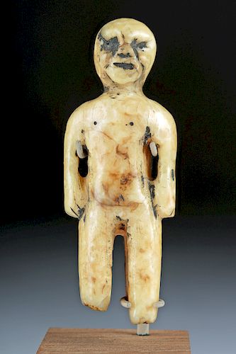Miniature 19th C. Alaska Bone Anthropomorphic Figure