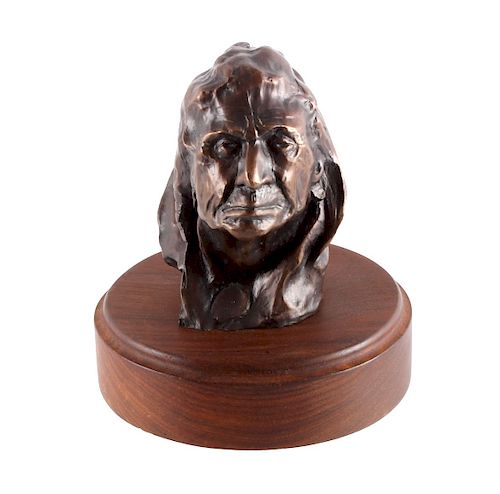 Original Ace Powell Blackfoot Brave Bronze