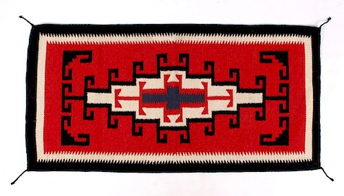 Navajo Native American Genado Pattern Wool Rug