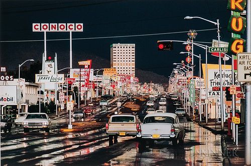 Ernst Haas (Austrian/American, 1921-1986)  Route 66, Albuquerque, New Mexico