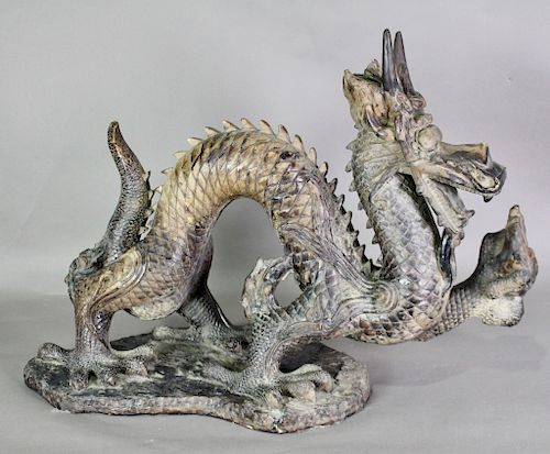 Fierce Chinese Bronze Dragon