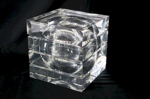 Clear Acrylic Cube Ice Bucket