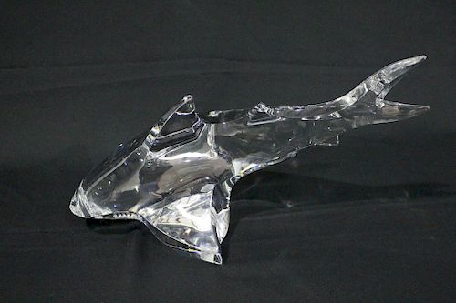 Baccarat Crystal Figural Shark