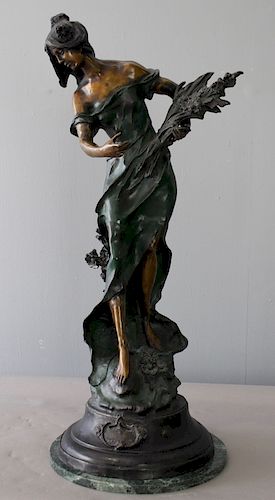 Art Nouveau Style Bronze after Auguste Moreau