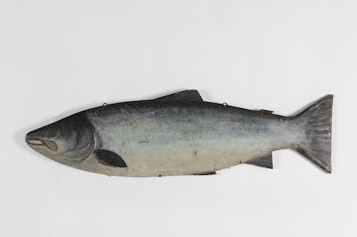 Carved Salmon Model, Ola Garlaus