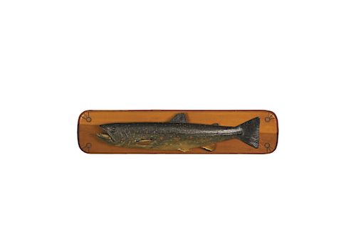 Two Brook Trout Carvings