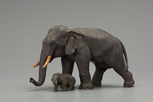 Two Cast Elephants
