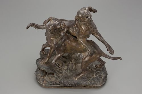 Casting of a Setter and Pointer, Charles Valton (1851-1918)