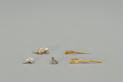 Group of Tie Pins and Clips